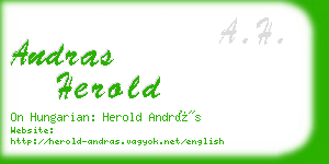 andras herold business card